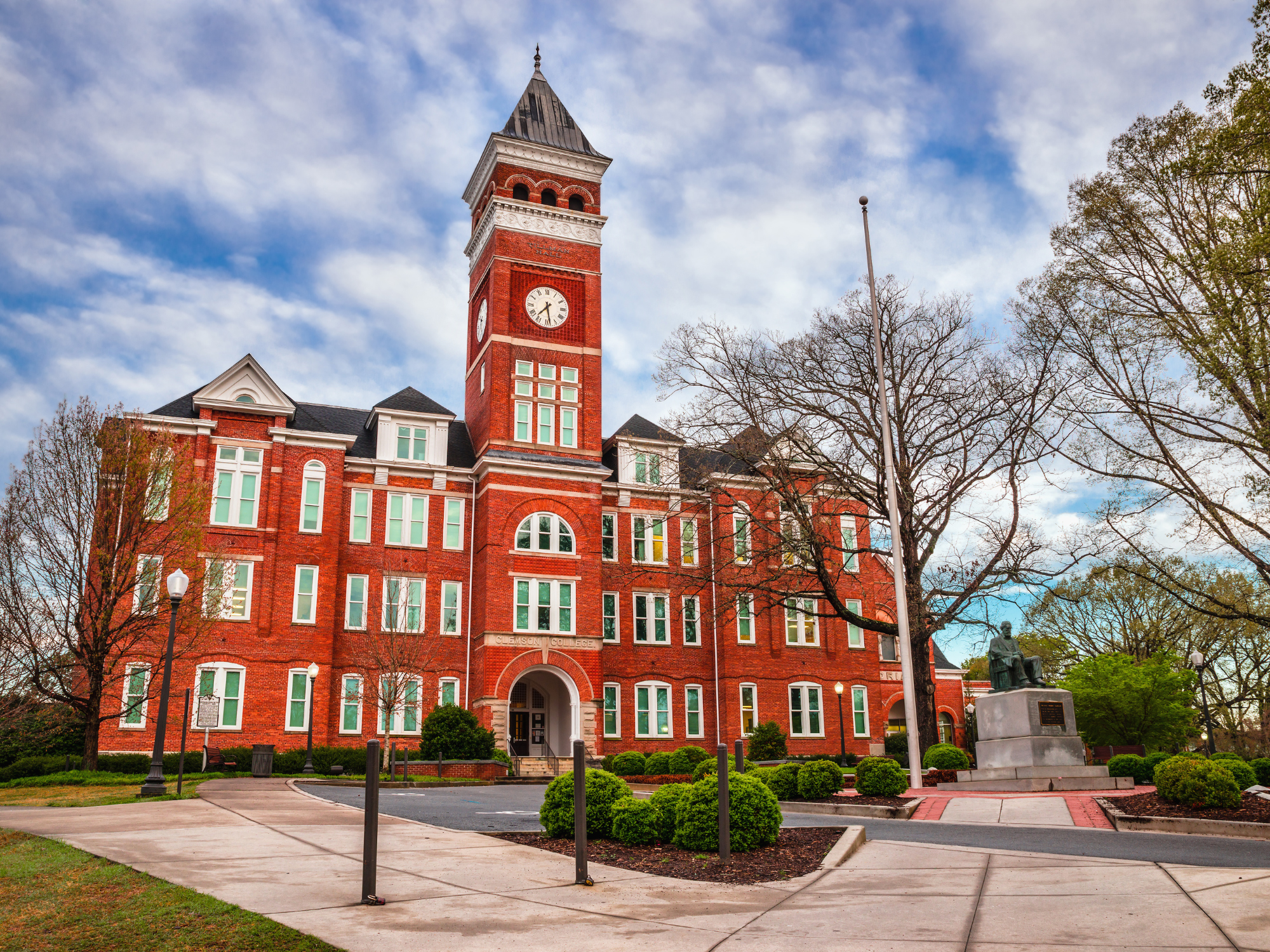 Historic Clemson tower – South Carolina private flight getaway